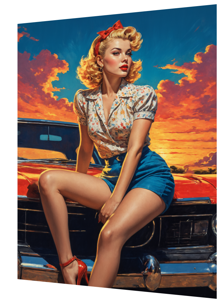 Sunset Pin-Up