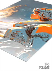 3D Lenticular Poster – Arctic Cyber Sentinel Wall Art