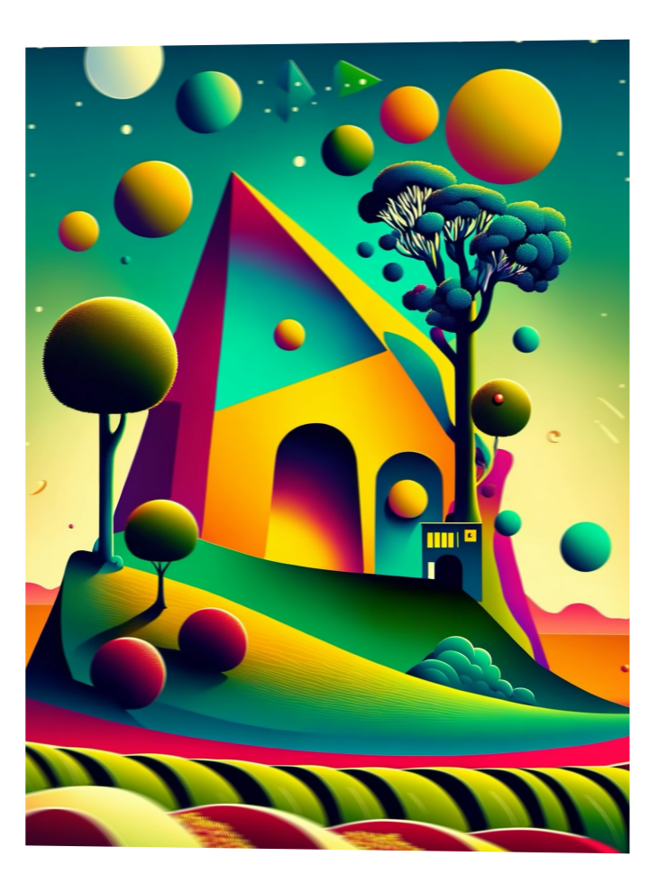 3D Lenticular Poster – Surreal Floating Universe Wall Art 3D Lenticular Poster – Surreal Floating Universe Wall Art