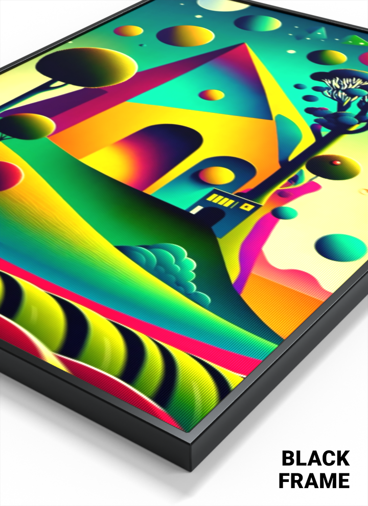 3D Lenticular Poster – Surreal Floating Universe Wall Art