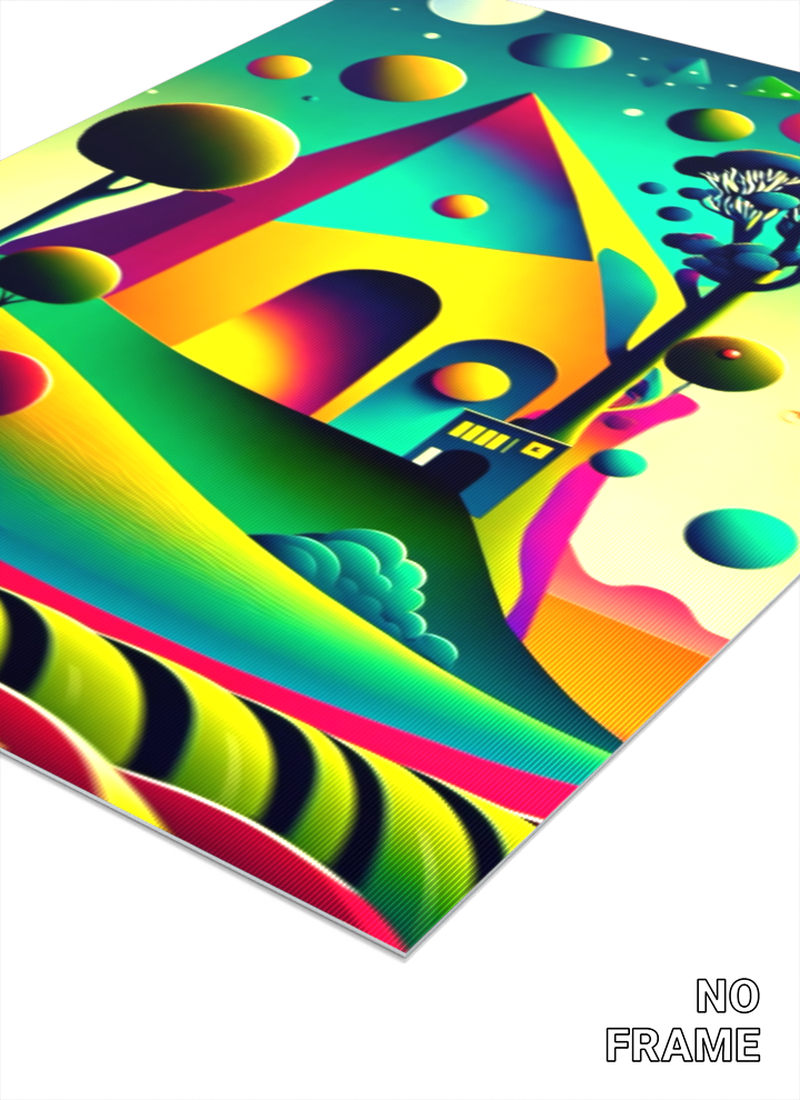 3D Lenticular Poster – Surreal Floating Universe Wall Art