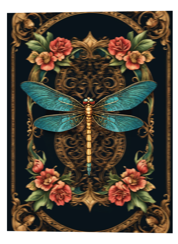 3D Lenticular Poster – Animated Dragonfly Nature Art 3D Lenticular Poster – Animated Dragonfly Nature Art