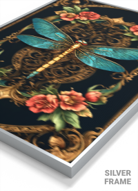 3D Lenticular Poster – Animated Dragonfly Nature Art