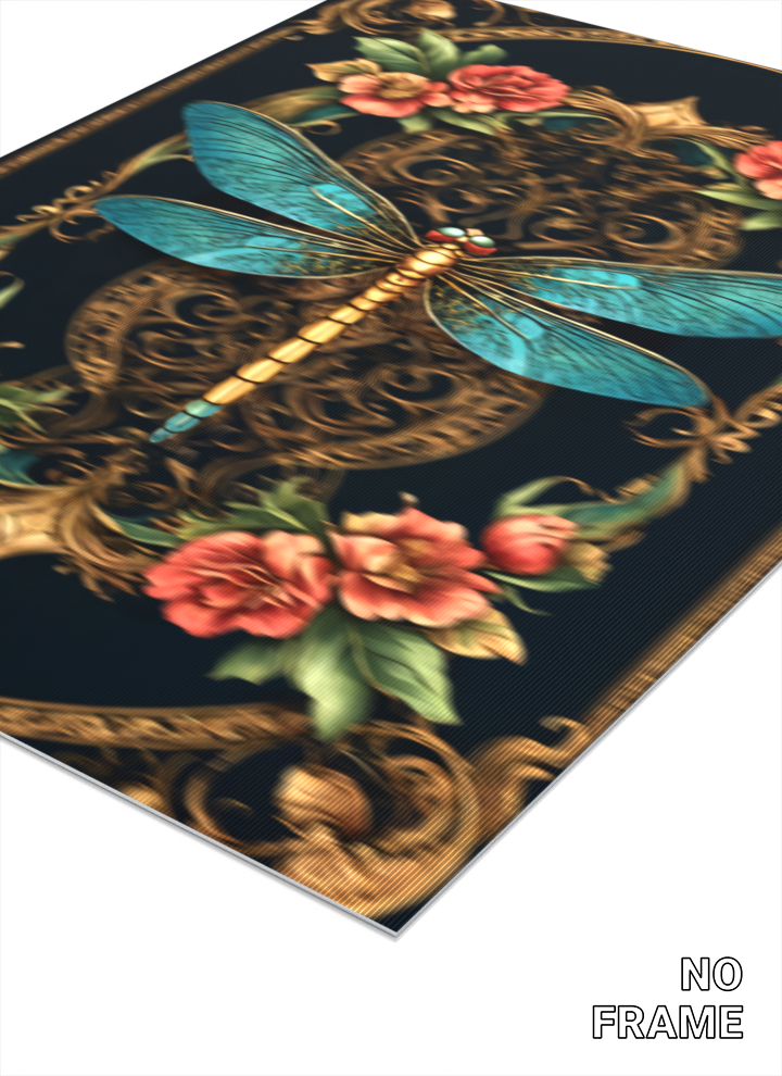 3D Lenticular Poster – Animated Dragonfly Nature Art
