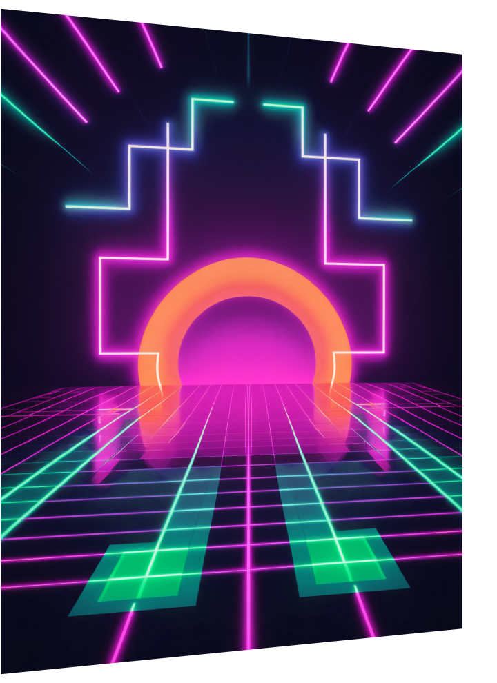 Neon Sunset Geometry