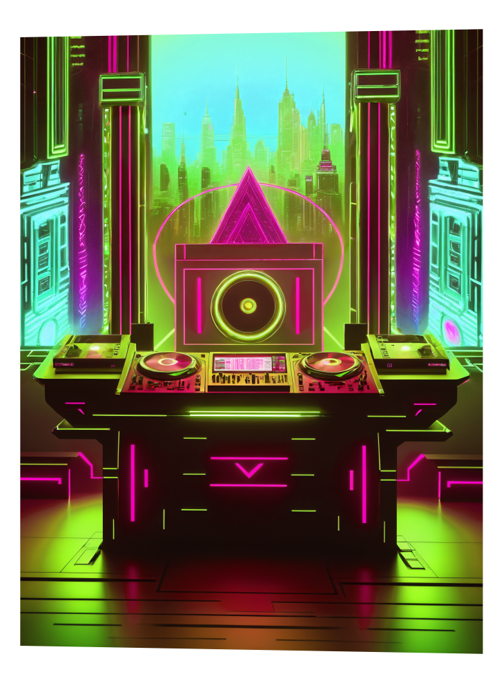 Neon DJ Console