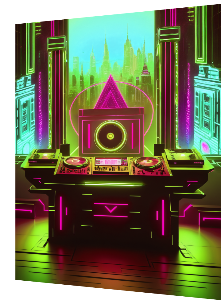 Neon DJ Console