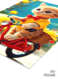 Cat on the Bicycle