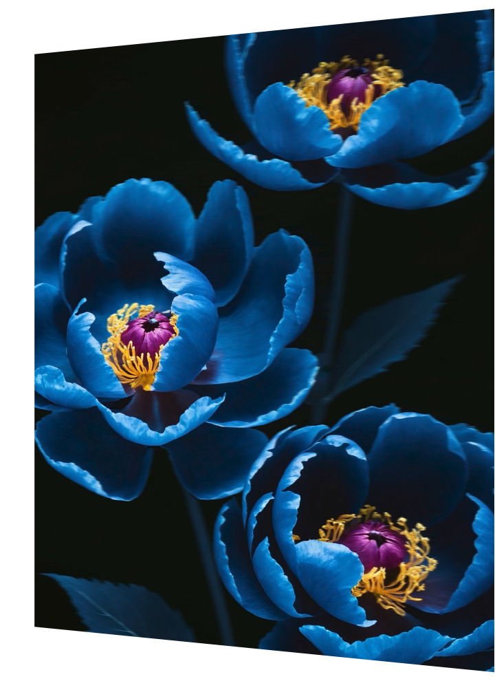Blue Peonies 1