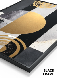 3D Lenticular Poster – Gold Abstract Wall Art