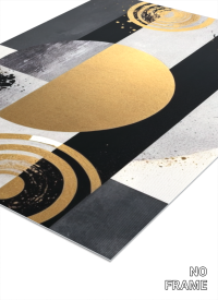 3D Lenticular Poster – Gold Abstract Wall Art