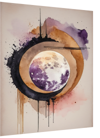 Watercolor Moon