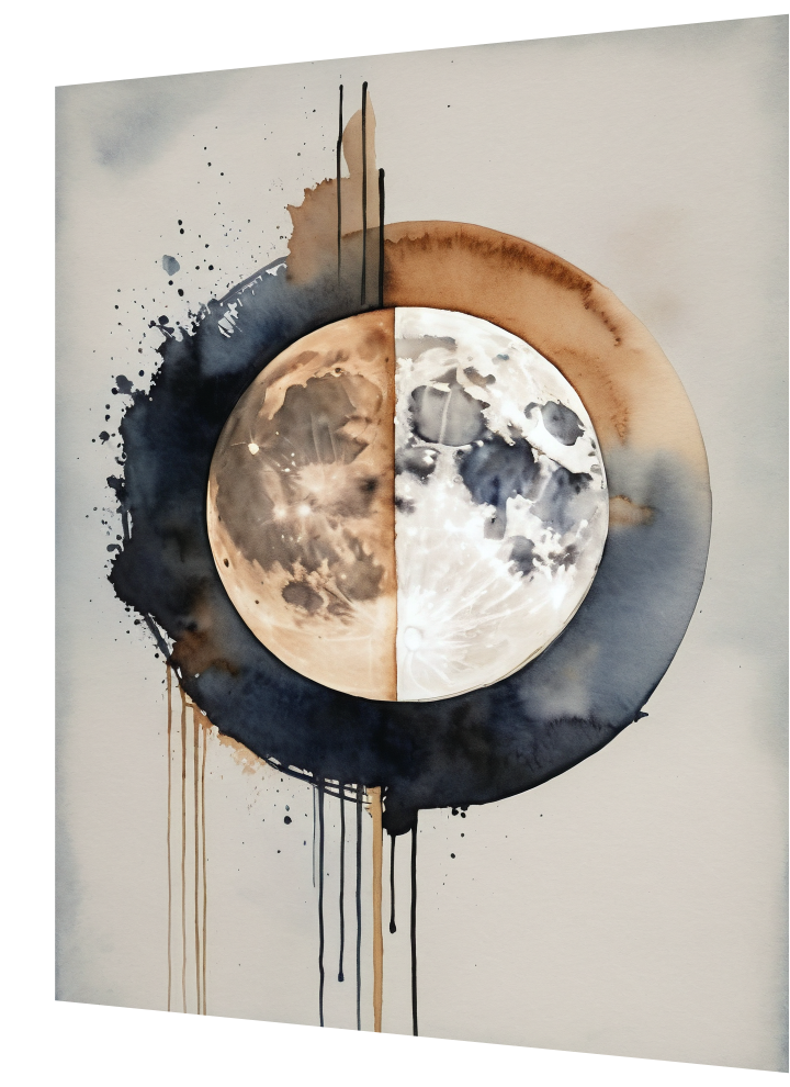 Watercolor Moon