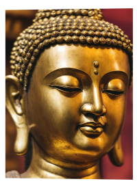 3D Lenticular Poster – Golden Buddha Wall Art