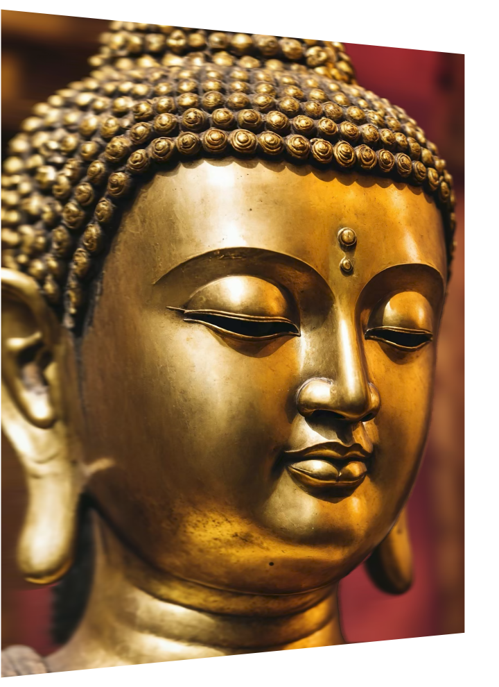3D Lenticular Poster – Golden Buddha Wall Art