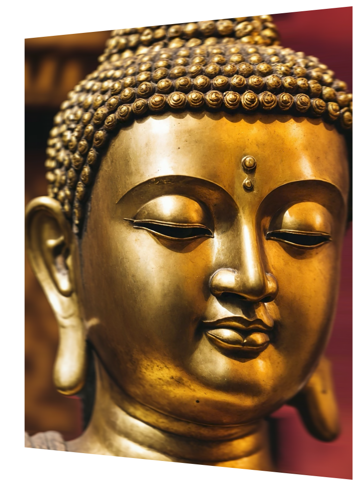 3D Lenticular Poster – Golden Buddha Wall Art