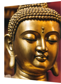 3D Lenticular Poster – Golden Buddha Wall Art