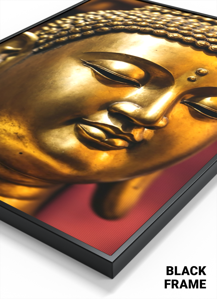 3D Lenticular Poster – Golden Buddha Wall Art