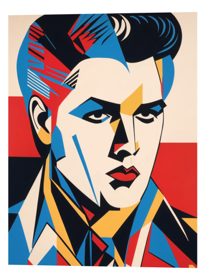 3D Lenticular Poster – Elvis Presley Wall Art