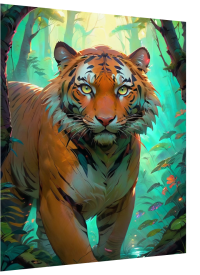3D Lenticular Poster – Jungle Animal Roar Animated Wall Art