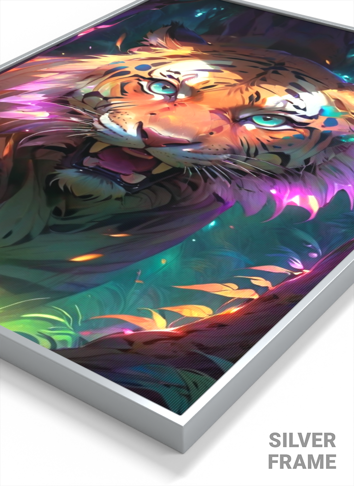 3D Lenticular Poster – Jungle Animal Roar Animated Wall Art