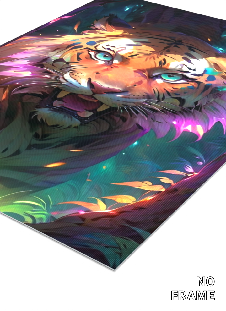 3D Lenticular Poster – Jungle Animal Roar Animated Wall Art