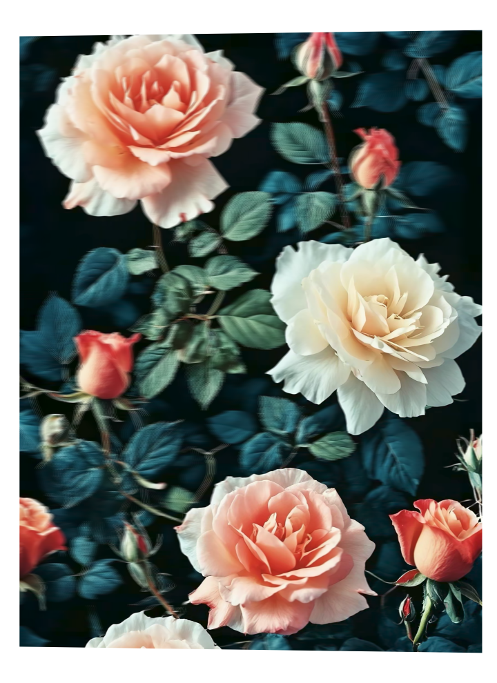 Peach & Ivory Garden