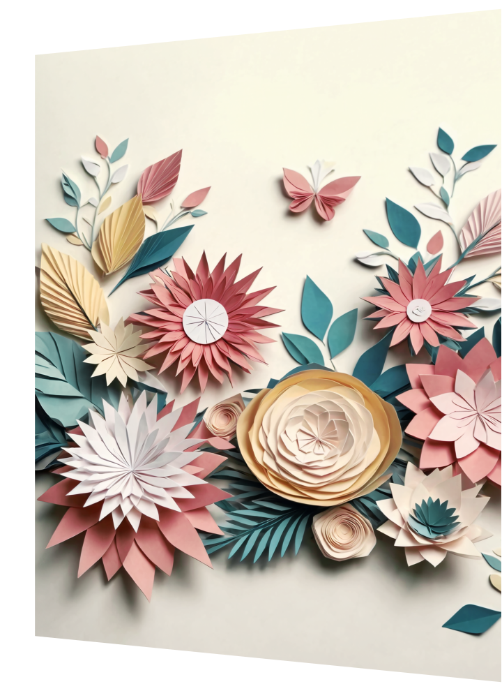 Pastel Paper Art