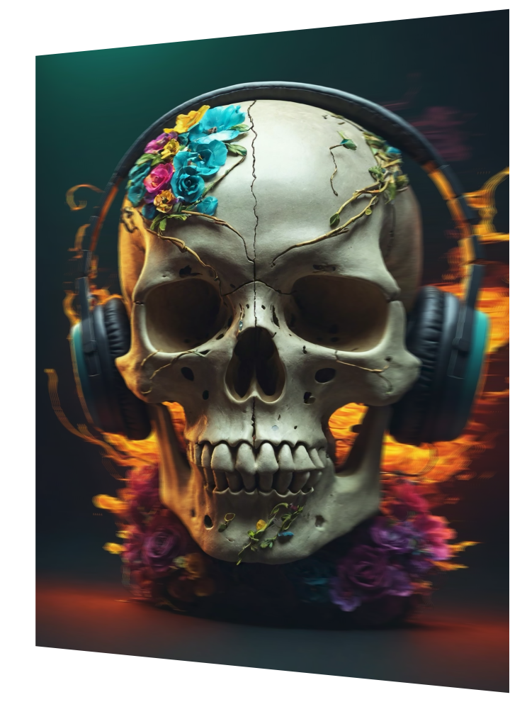 Vibrant Skull