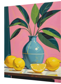 Vase and Lemons
