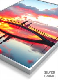 3D Lenticular Poster – Abstract Sunset Motion Wall Print