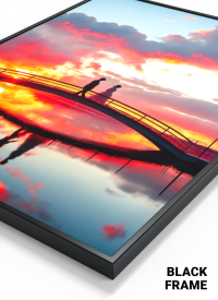 3D Lenticular Poster – Abstract Sunset Motion Wall Print