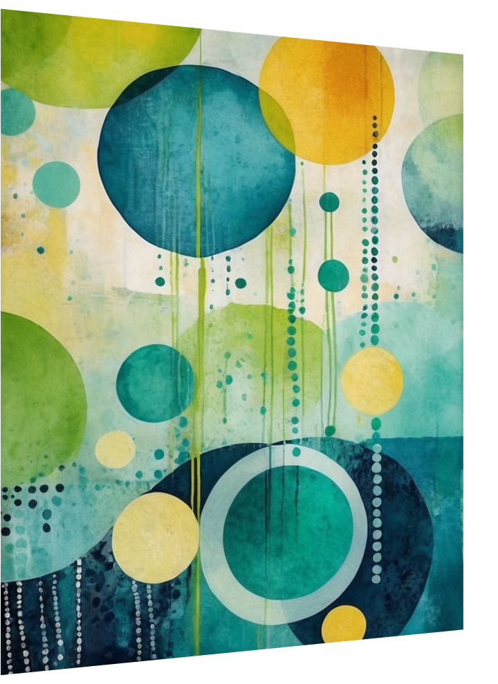 3D Lenticular Poster | Colorful Bubble Wall Art for Kids & More