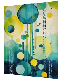 3D Lenticular Poster | Colorful Bubble Wall Art for Kids & More
