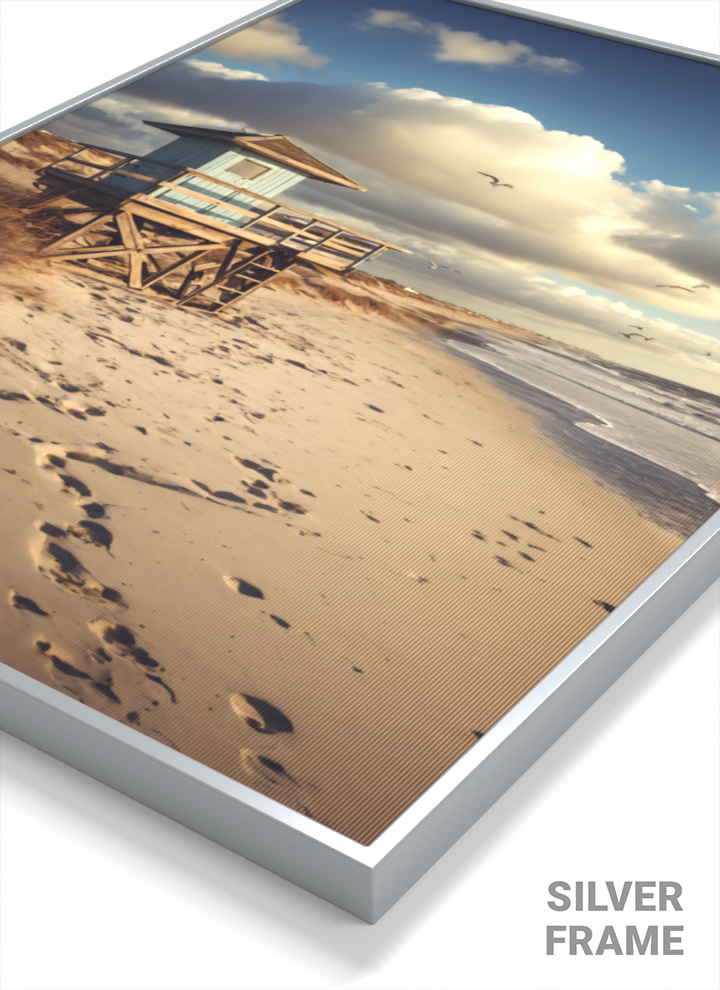 3D Lenticular Poster | Tranquil Ocean Wall Art | Magnetic Decor