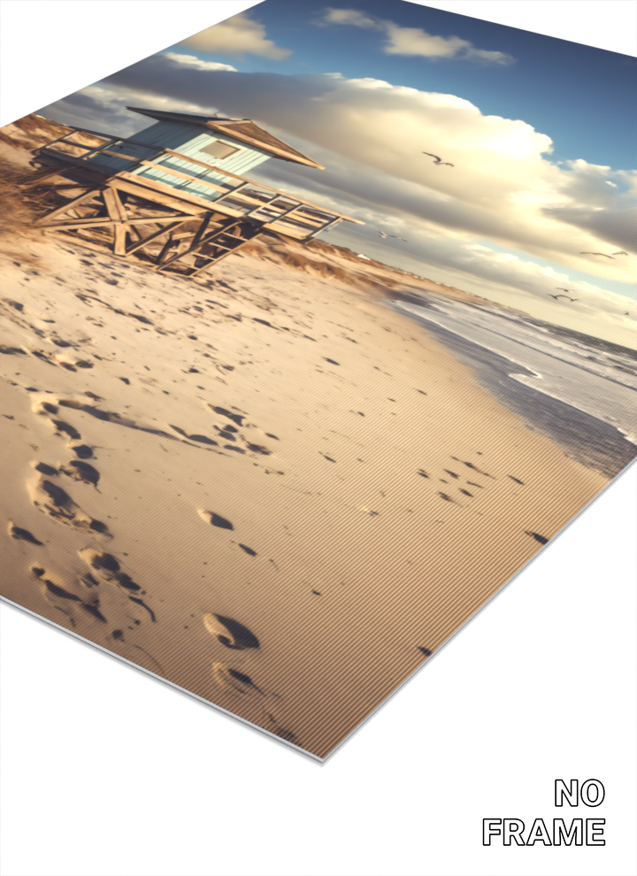 3D Lenticular Poster | Tranquil Ocean Wall Art | Magnetic Decor