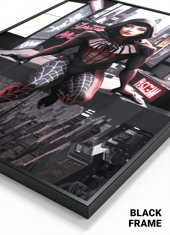 Spider-Woman 3D Lenticular Art Print – Animated Superhero Wall Decor