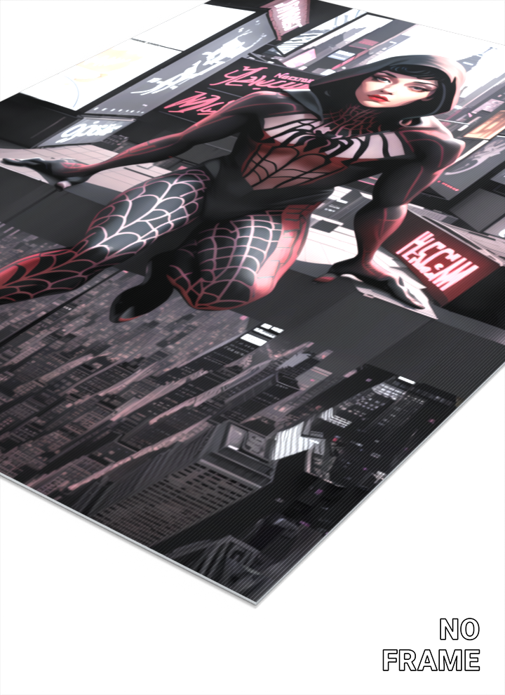 Spider-Woman 3D Lenticular Art Print – Animated Superhero Wall Decor