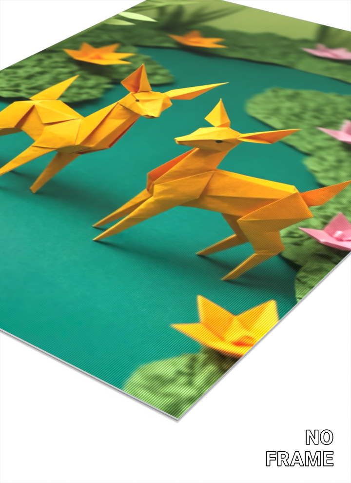 Nature's Origami Scene