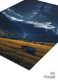Mountain Majesty under Starlit Skies