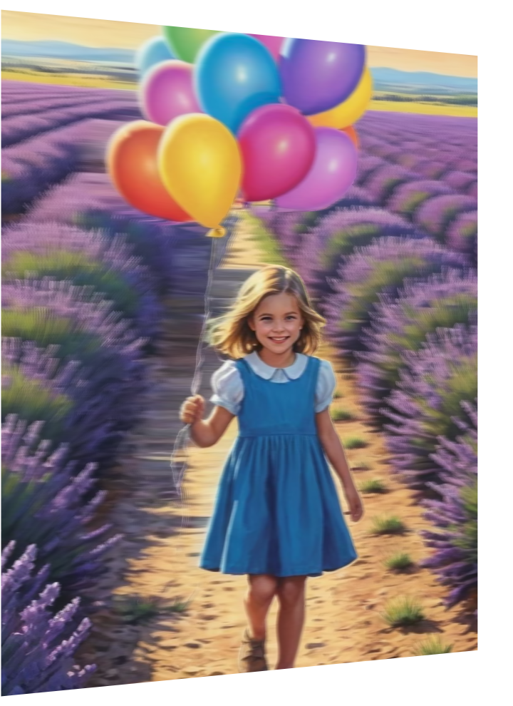 Joyful Walk Through Lavender