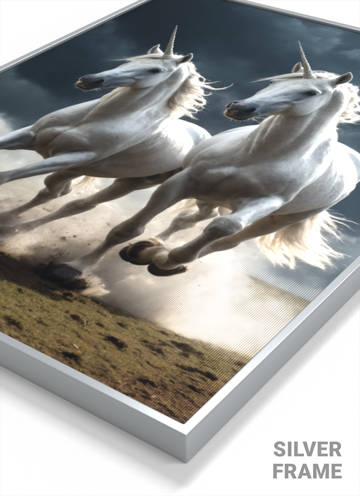 Lenticular 3D Poster – Fantasy Horses | Magnetic Mount