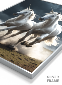 Lenticular 3D Poster – Fantasy Horses | Magnetic Mount