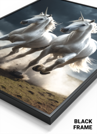 Lenticular 3D Poster – Fantasy Horses | Magnetic Mount